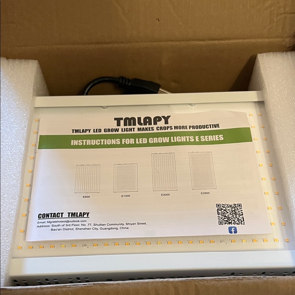 TMLAPY LED Grow Light E Series

New/ open box